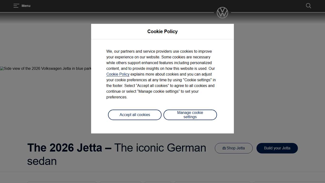 2026 VW Jetta Compact Sedan Volkswagen Canada