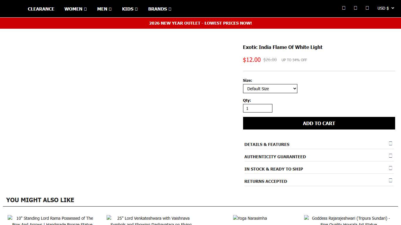 exotic india Flame of White Light